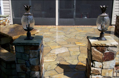 stone patio